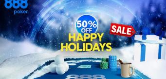 888poker Spreads Cheer with 50% Off Tournaments in Happy Holidays Sale!